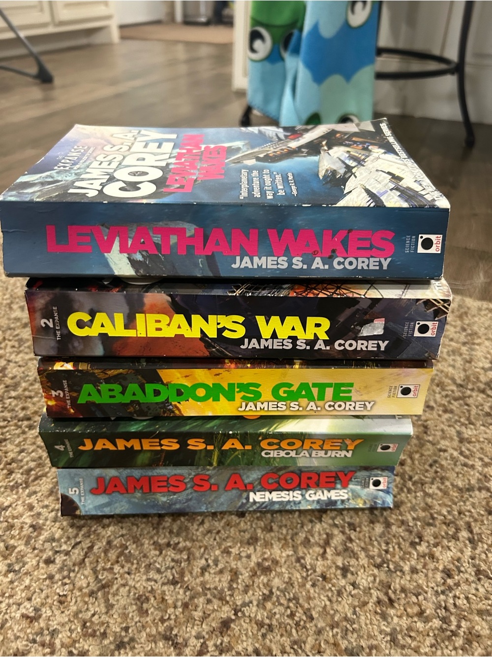 James Corey The Expanse Paperback Book Set - Multicolor